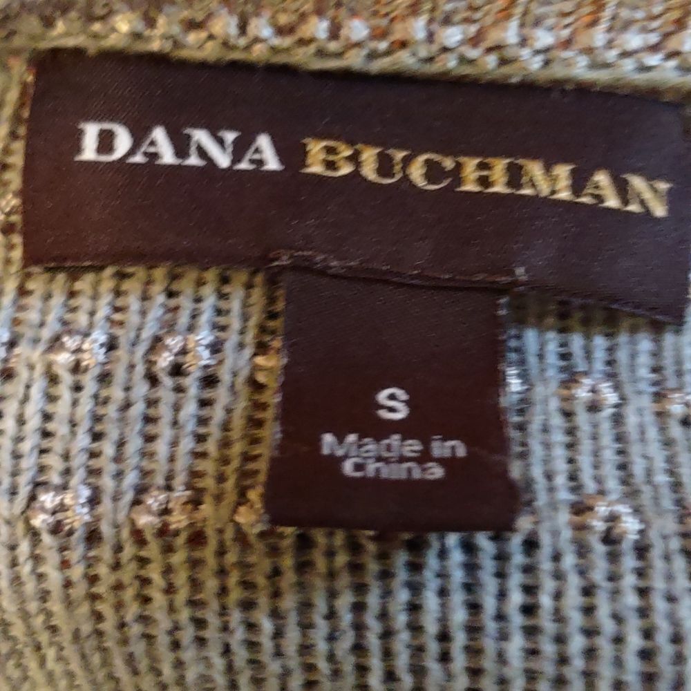 Dana Buchman Women's Size‎ S Classic Gray Top asymmetrical neck cotton blend - Picture 5 of 7